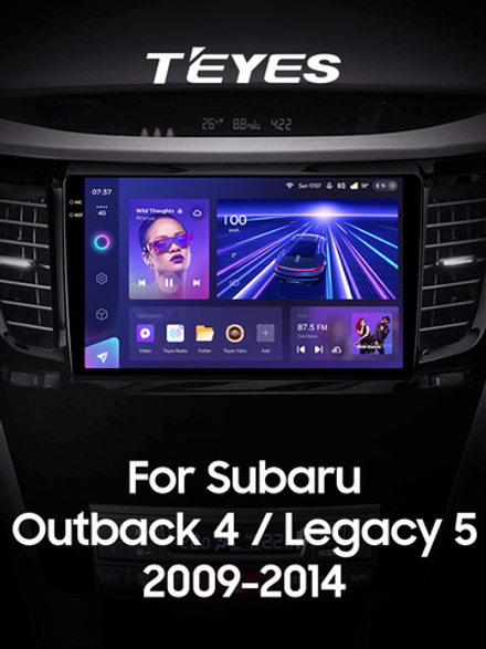 Teyes CC3 2K 9"для Subaru Outback, Legacy 2009-2014 (прав)