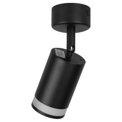 Светильник настенно-потолочный спот ЭРА OL23 BK под лампу MR16 GU10 поворотный черный