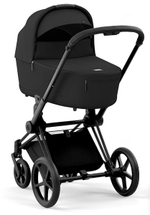 Коляска Cybex Priam IV Matt Black complete Aton S2 Ocean Blue Base One 4 в 1 Sepia Black