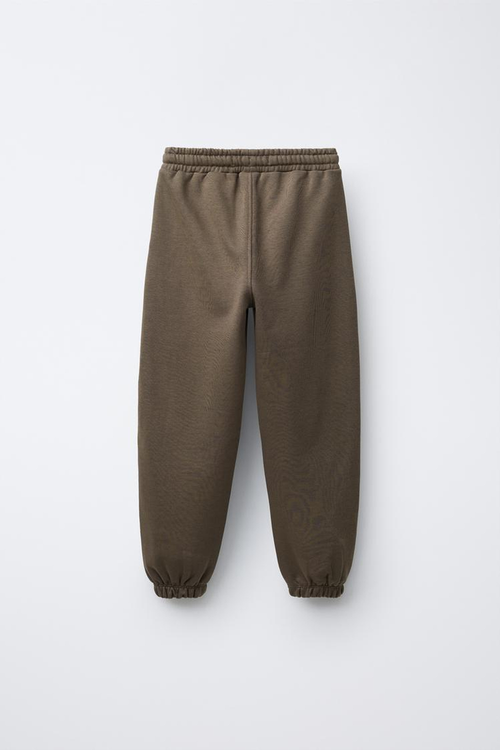 ZARA КОМПЛЕКТ ИЗ ТОЛСТОВКИ С КАПЮШОНОМ И БРЮК-ДЖОГГЕРОВ С НАШИВКАМИ, КОРИЧНЕВЫЙ