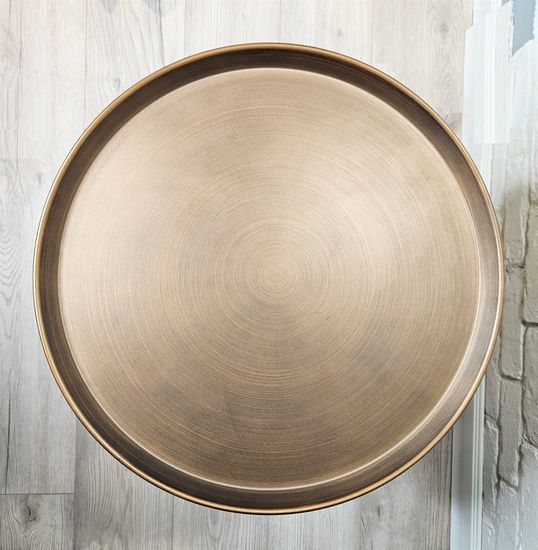 Стол кофейный Husk leather plate