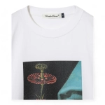 UNDERCOVER ФУТБОЛКА БЕЛАЯ С ПРИНТОМ ЦВЕТОК