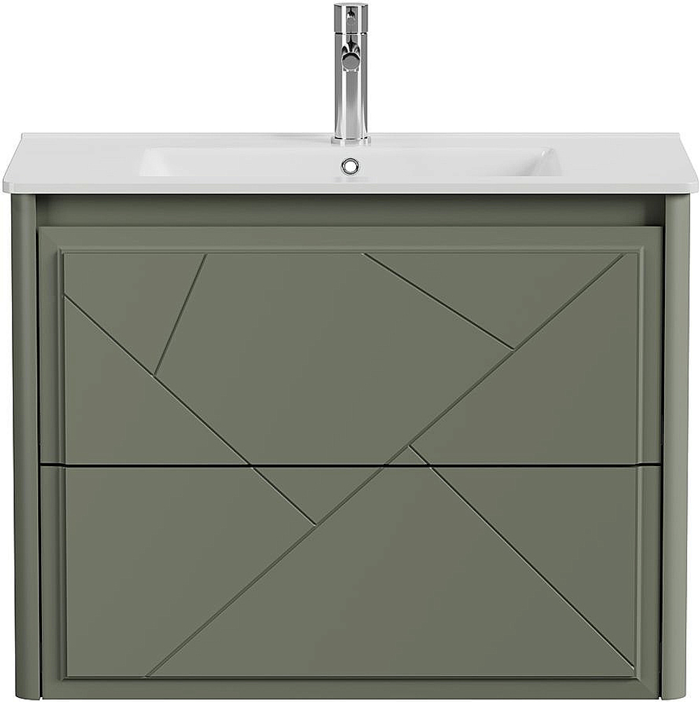 Тумба с раковиной Allen Brau Paris 80 1.360001.CGM олива матовая