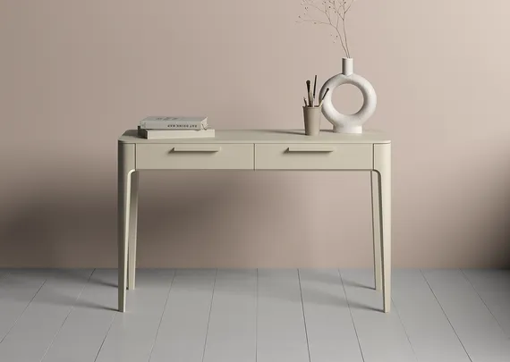 Консоль Type oak 2 ящика ширина 120 см (молочный)