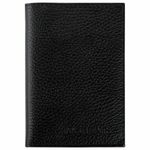 Обложка для автодокументов и паспорта натуральная кожа флоттер, "DOCUMENTS", черная, BRAUBERG 238193