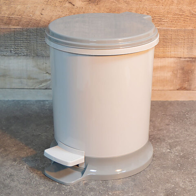 Ведро 7л с педалью (серый)