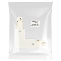 Коннектор для трехфазного шинопровода ЭРА STR-30-W-CN-LI типа LI угловой внутренний белый