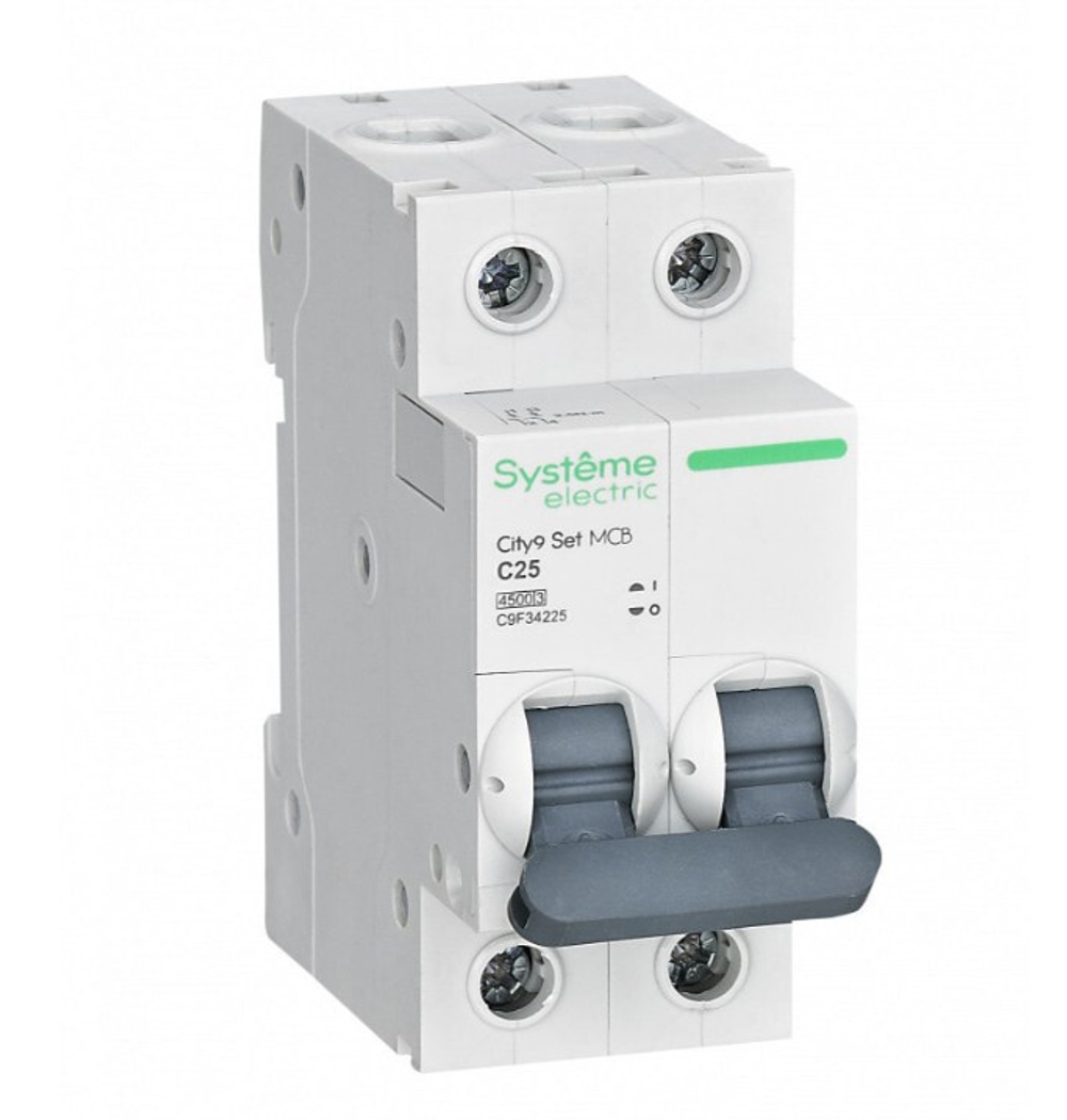 Автоматический выключатель Schneider Electric City9 Set 2P AB 25А С 4,5кА 230В