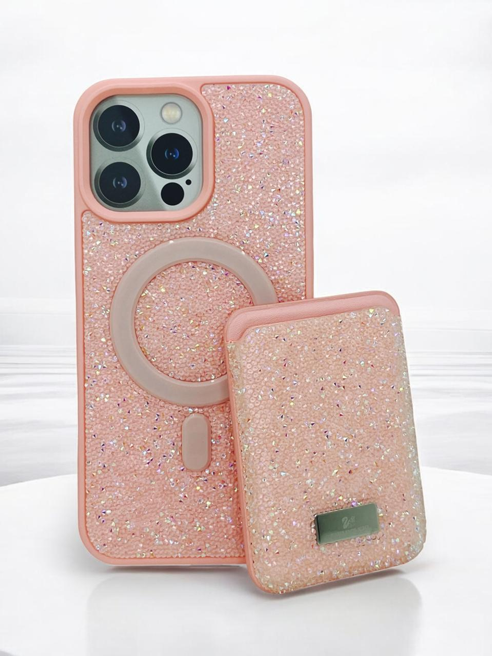 Чехол Swarovski с картхолдером для iPhone 16PROMAX