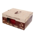 Кастрюля эмалированная 4л «Bon appetit» цилиндрическая вишневая