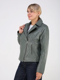 Кожаная куртка демисезонная косуха оверсайз