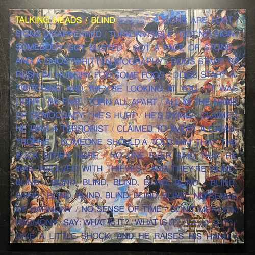 Talking Heads ‎– Blind (США 1988г.) EP