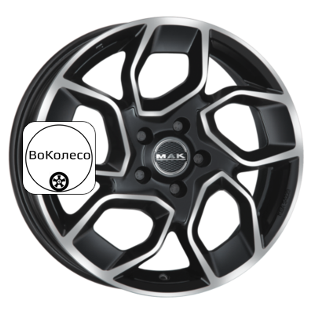 7x17/5x118 ET45 D71,1 Express Black mirror MAK