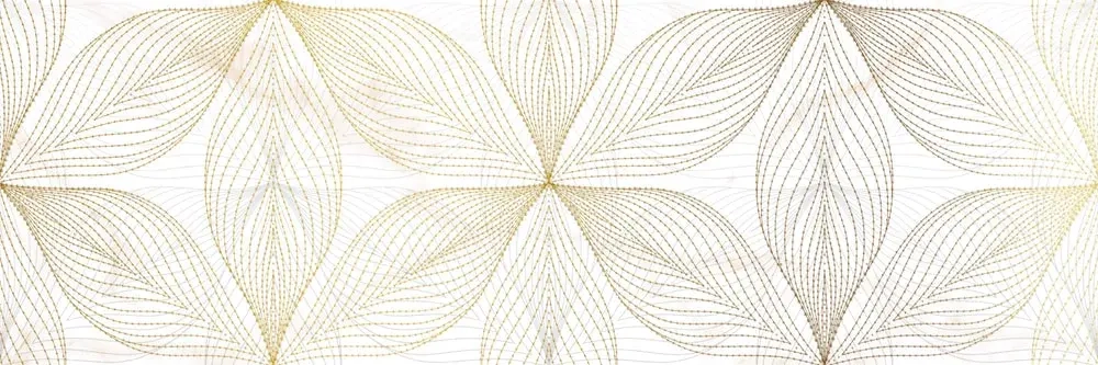 Декоративная плитка Alma Ceramica DWU11DEA014 Dea 200x600 бежевая глянцевая с орнаментом