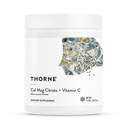 Thorne Research, Цитрат Кальция и Магния, Cal Mag Citrate + Vitamin C, 214 грамм