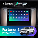 Teyes SPRO Plus 9" для Toyota Fortuner 2015-2018