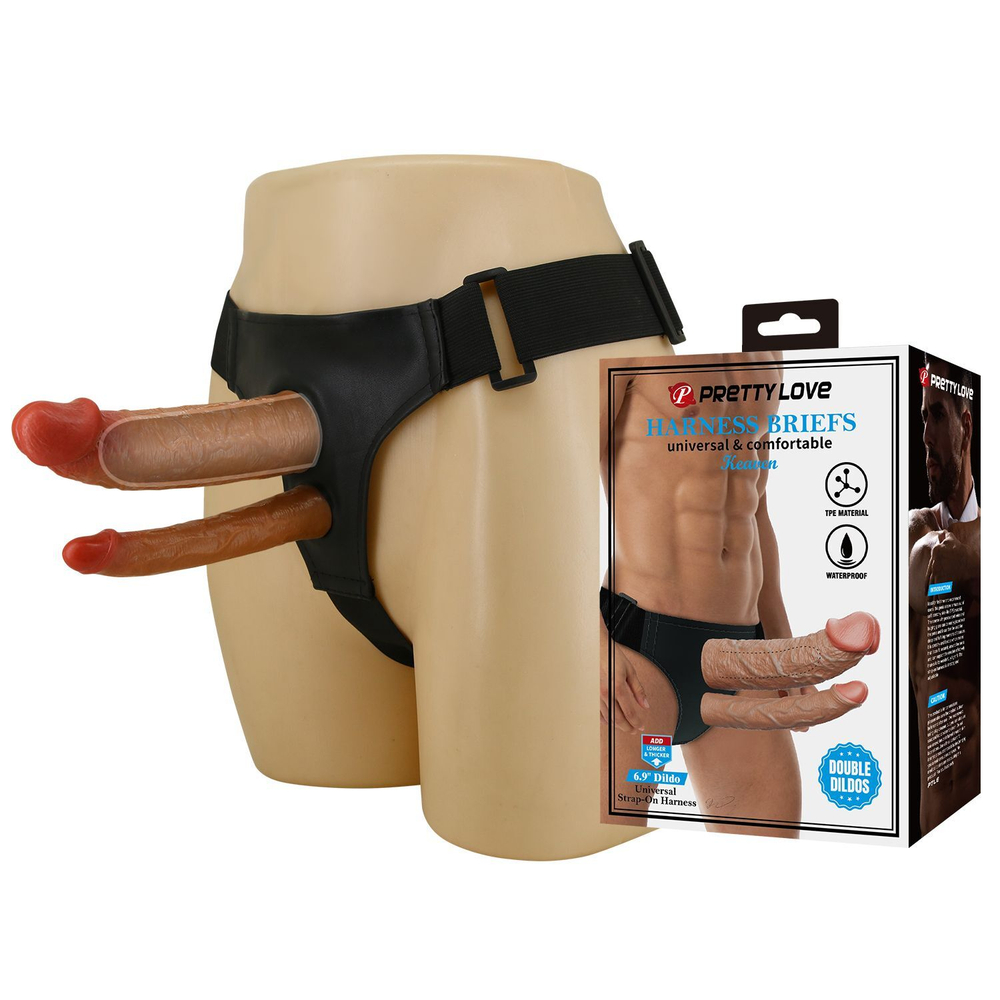 Фаллопротез Baile Pretty Love, двойное проникновение, 17,5 см