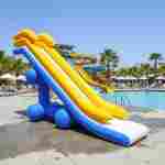 Надувная прямая водная горка «Солнечный залив» для вышки (опоры), 7*2*4 м