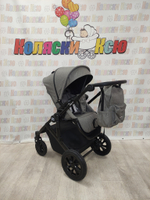 Коляска модульная 3в1 Farfello Molly Pro серый