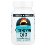 Source Naturals, коэнзим Q10, 100 мг, 60 капсул