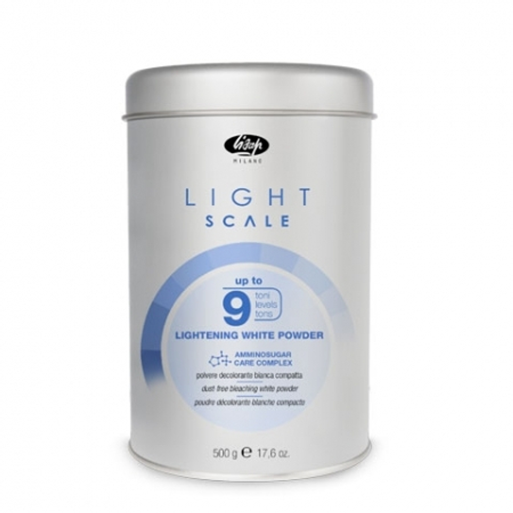 Порошок, обесцвечивающий на 9 тонов -"Light Scale Lightening White Powder" 500 гр