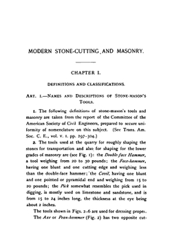 Modern Stone-Cutting and Masonry. With Special Reference to the Making of Working Drawings | John Selmar Siebert