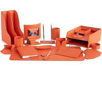 Настольный набор из кожи Cuoietto серии Business из 20 предметов (NBCOr20.2)