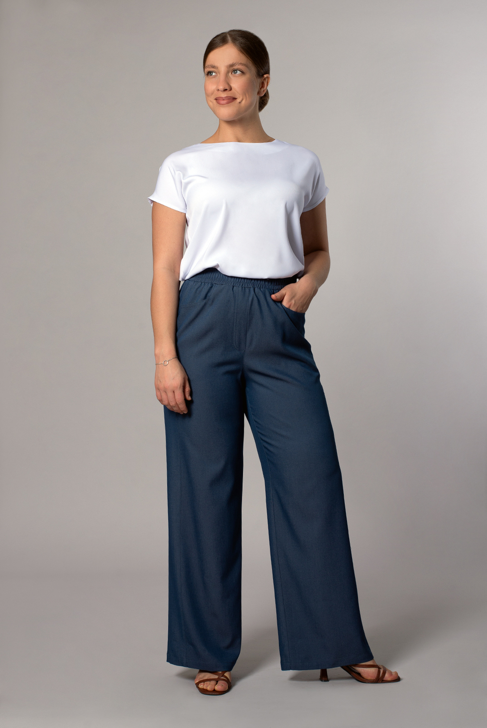 Брюки женские 4268зп, Деним #364Д024268зп