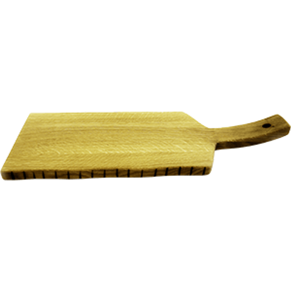 Доска для подачи с изогнутой ручкой(14см);дуб;H=15,L=380,B=200мм