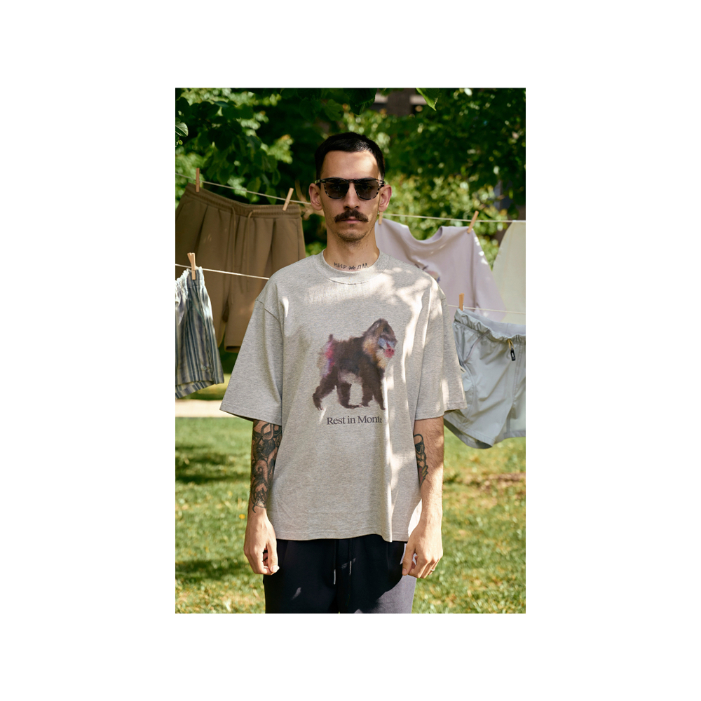 Футболка Nothomme Monterest Loose T-shirt "Dark Grey"