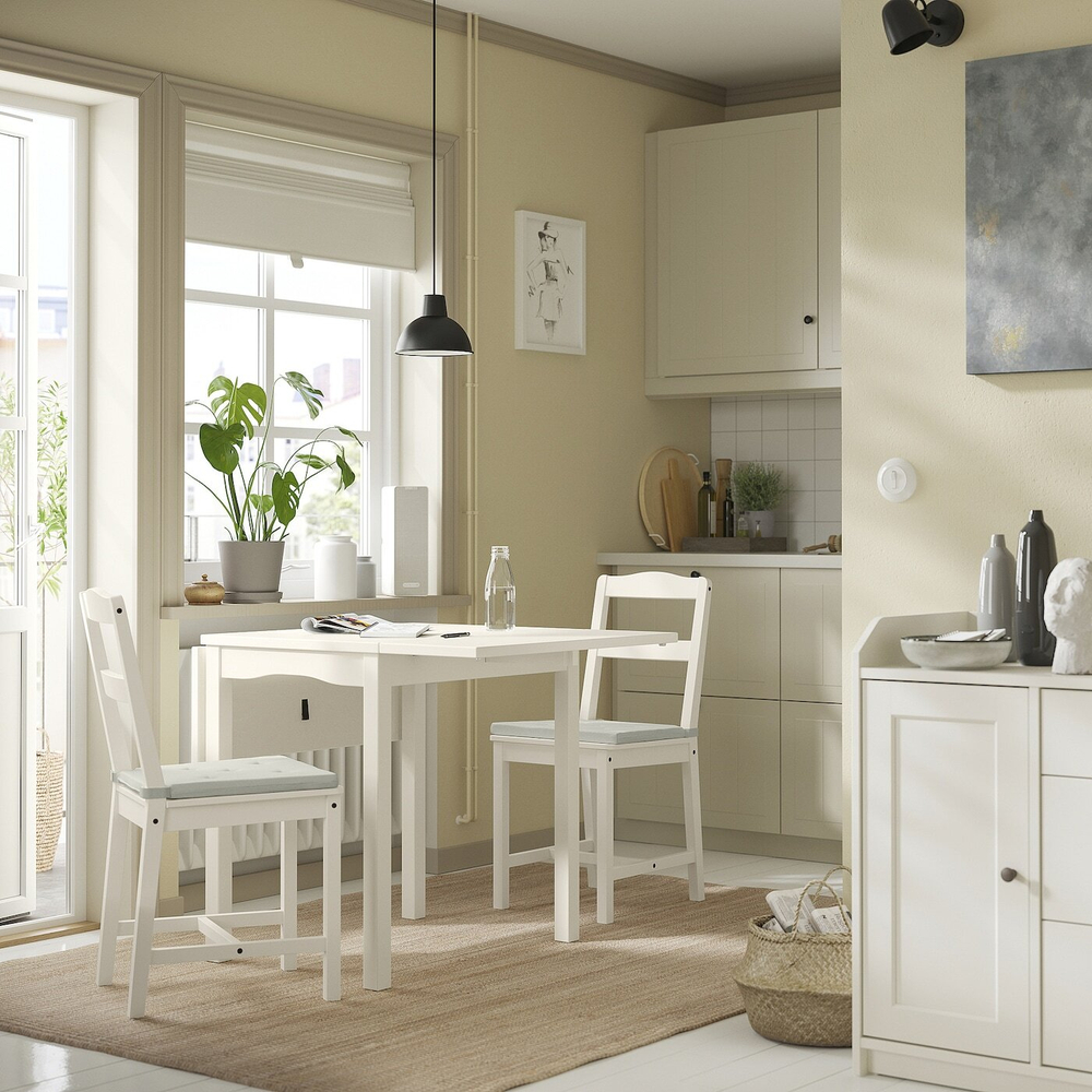 IKEA JUSTINA  (ИКЕА ЙУСТИНА)  -  Подушка для стула, светло-зеленая, 42/35x40x4 см
