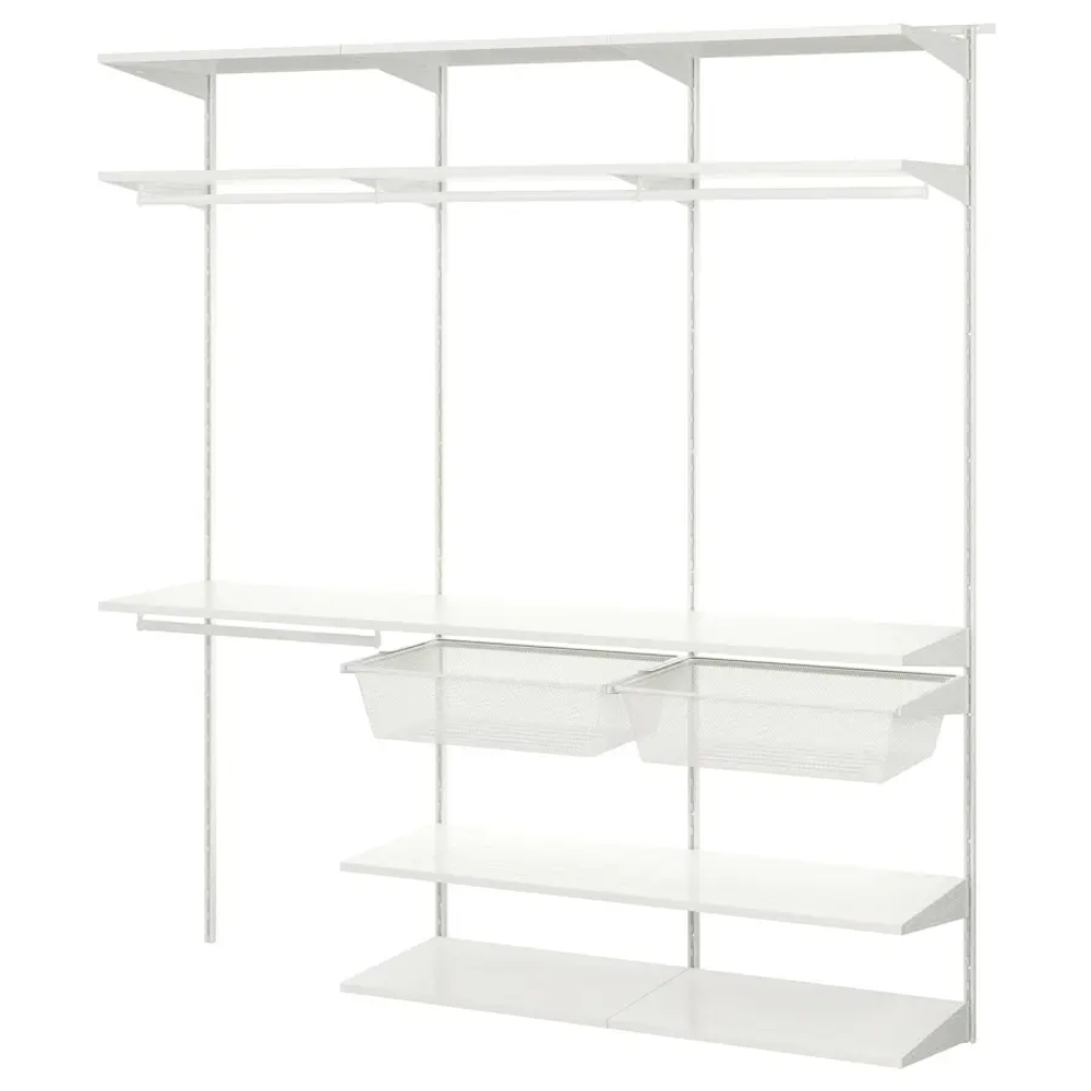 Стеллаж - BOAXEL IKEA/БОАКСЕЛЬ ИКЕА, 40х187х200 см, белый
