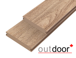 Террасная доска ДПК Outdoor 3D 140*25*3000 мм. полнотелая NEVADA/CALIFORNIA дуб