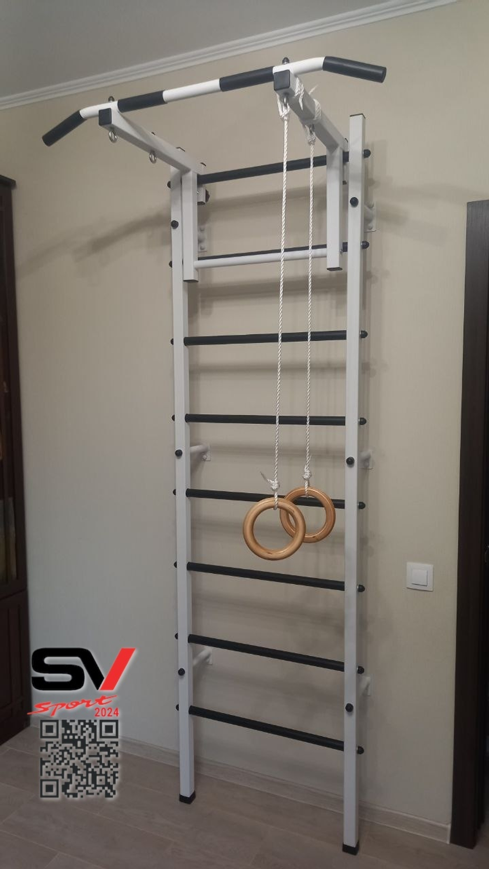 Монтаж шведской стенки Sv Sport в бетонные, кирпичные стены