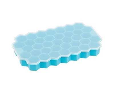 Форма для льда Посуда для кухни силиконовая Кухонные аксессуары и принадлежности PERFETTO СОТЫ 37 ячеек с крышкой 107661