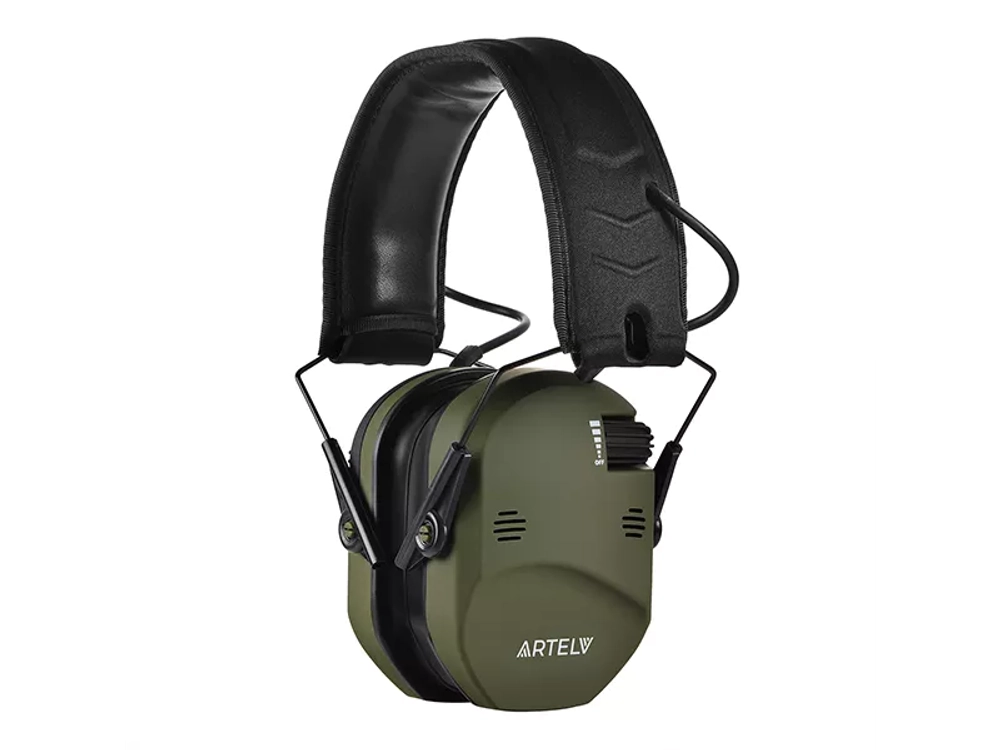 Активные наушники ARTELV КРЕЧЕТ II, гелевые амбушюры, зелёные (AKRGG2)