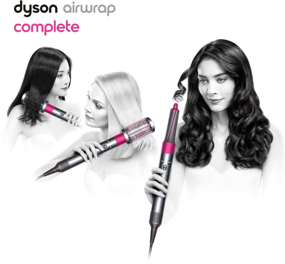 Dyson стайлер Airwrap Complete HS05 Fuchsia/Nickel (фуксия никель) с кейсом