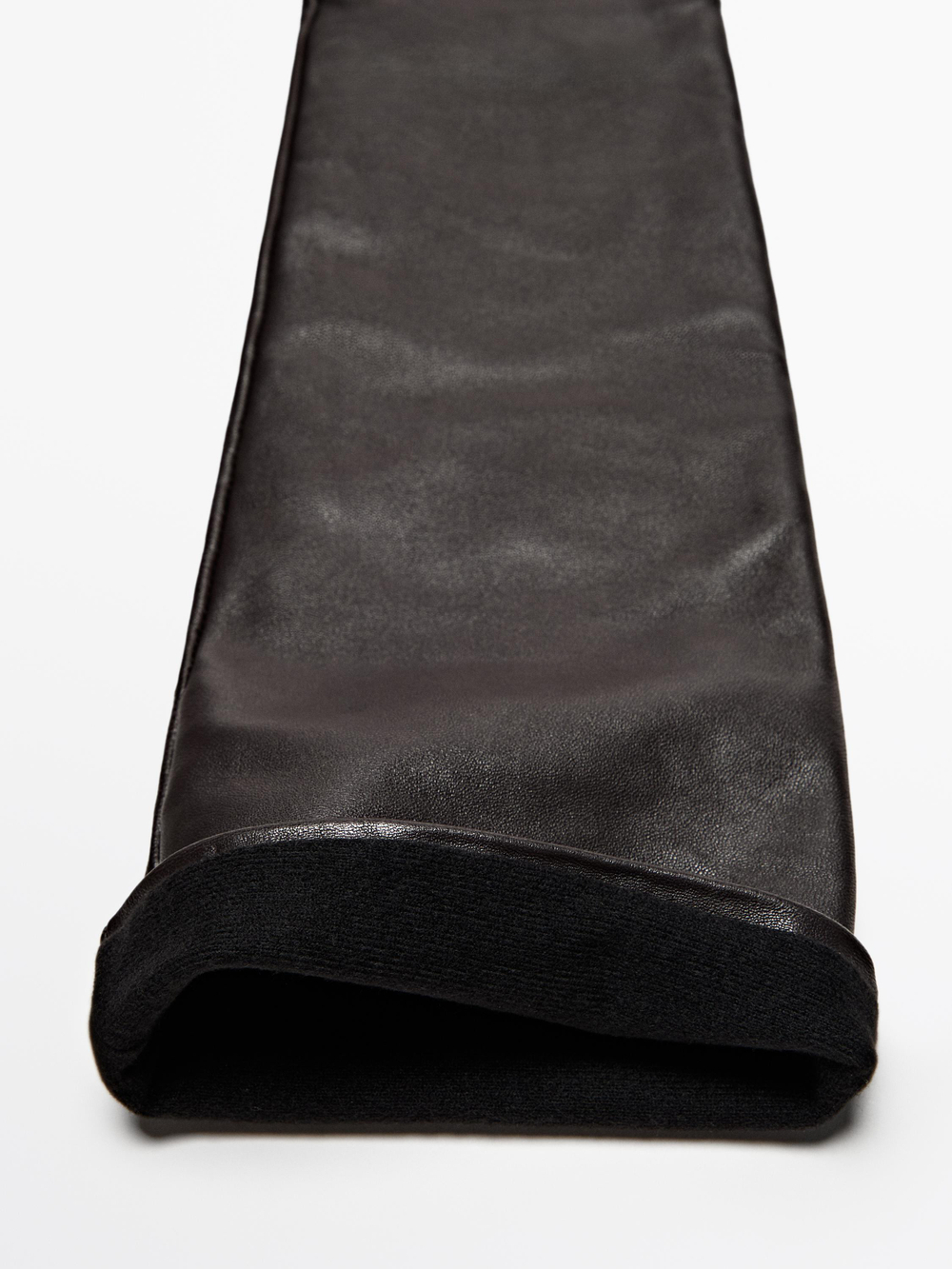 Massimo Dutti Длинные перчатки из кожи наппа - Limited Edition, коричневый