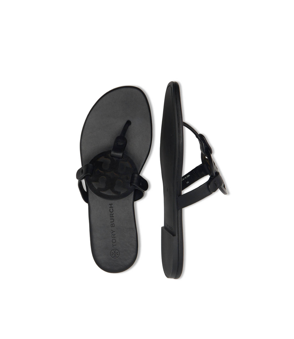 кожаное вьетнамки miller TORY BURCH - черный(90582)