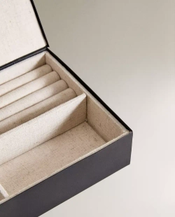 ZARA HOME МЕТАЛЛИЧЕСКАЯ ШКАТУЛКА ДЛЯ ДРАГОЦЕННОСТЕЙ, ЧЕРНЫЙ