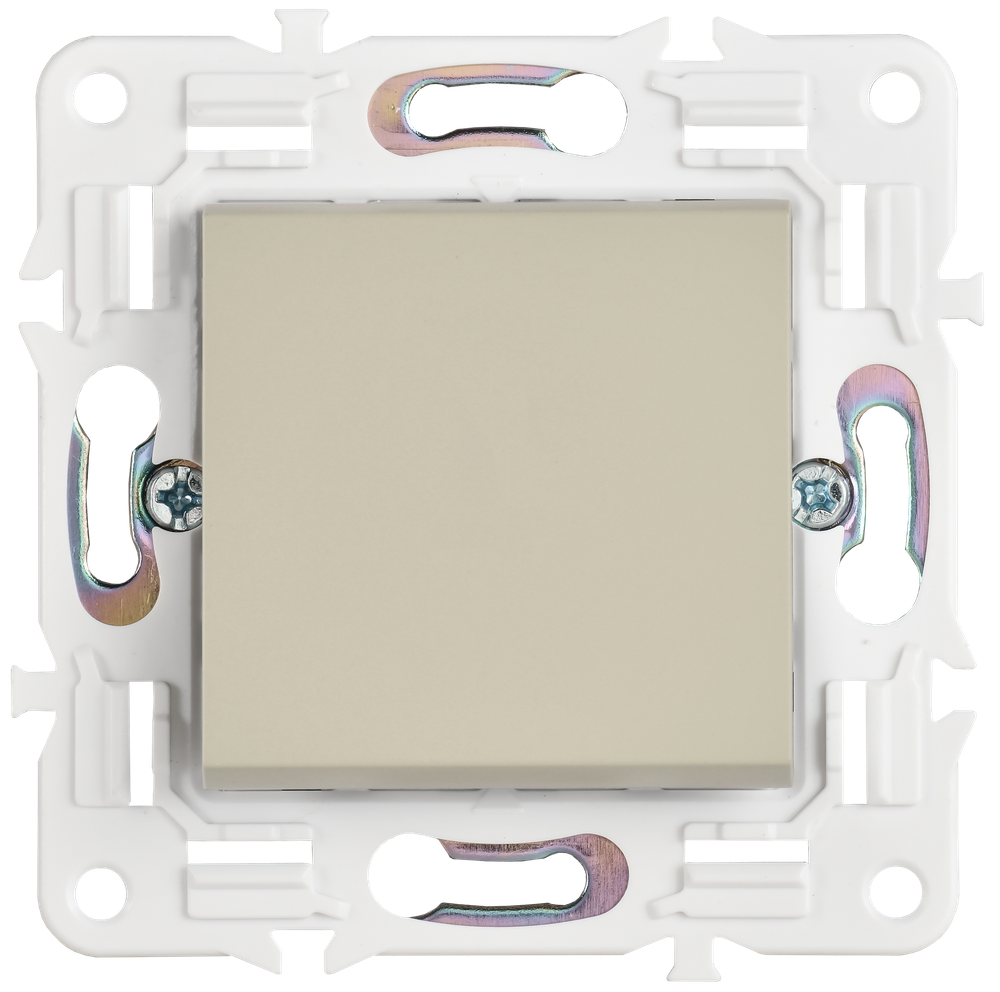 SKANDY Выключатель 1-клавишный кнопочный 10А SK-V14B бежевый IEK