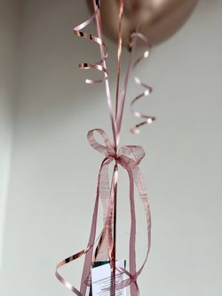 Воздушные шары розовое золото на юбилей №3365