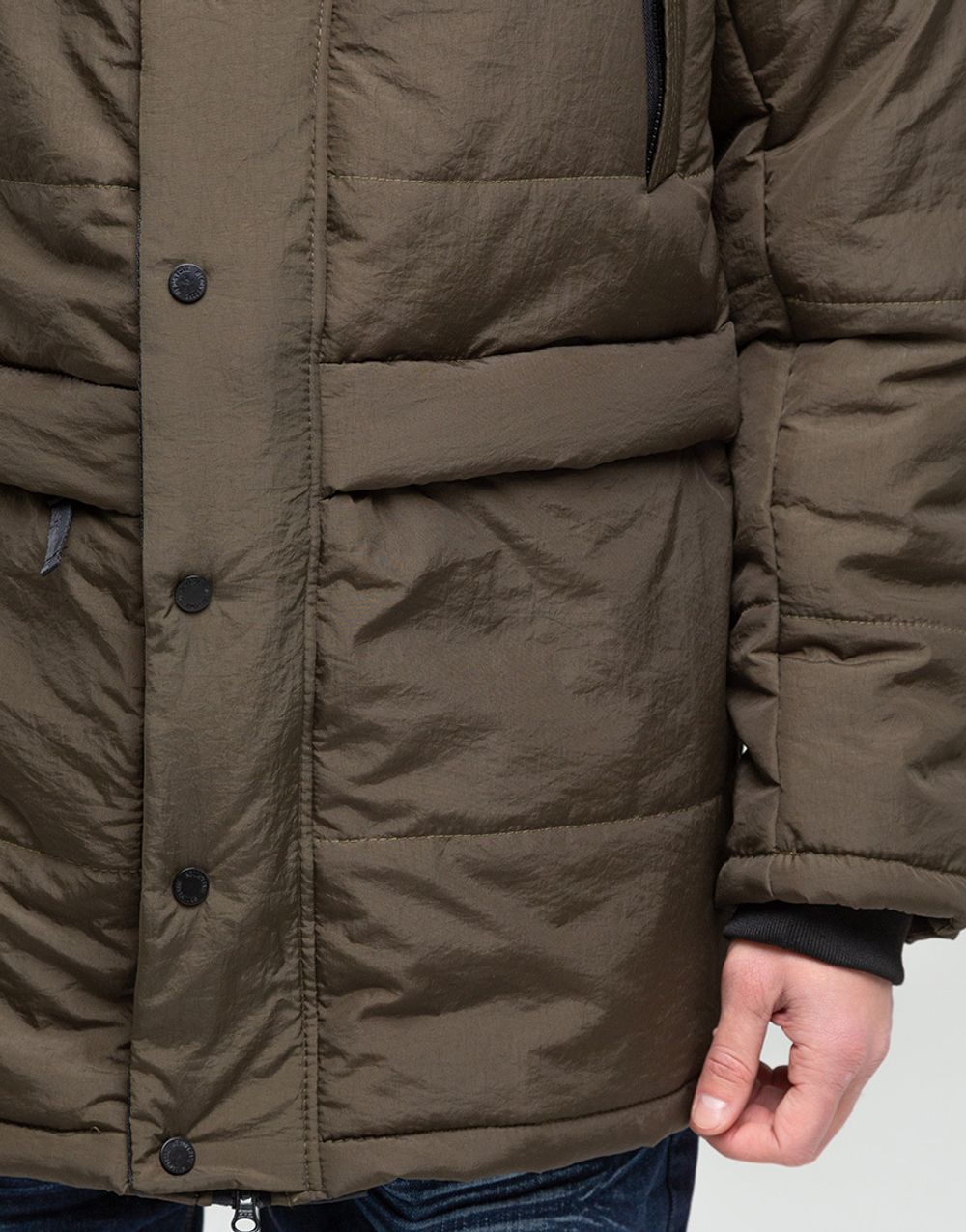 Куртка We Don’t Care Long Puffer Jacket Olive