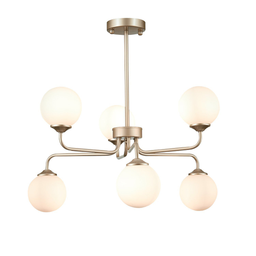 SLE106203-06 Светильник подвесной ST-Luce Золотистый/Белый G9 LED 6*5W