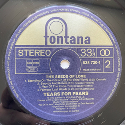 Винтажная виниловая пластинка LP Tears For Fears The Seeds Of Love (Нидерланды 1989)