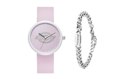 Dickies CL 103 Dix Wrist Watch Quartz Movement Silicone Strap Pink Watch Dial Women"s Watch