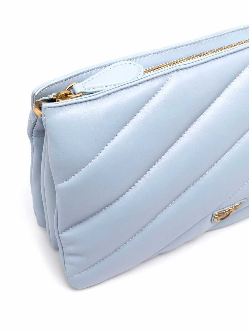 MEDIUM TWINS BAG MAXI QUILT – light blue