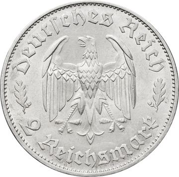 2 рейхсмарки 1934 Германия «175 лет со дня рождения Фридриха Шиллера»