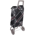 Тележка хозяйственная с сумкой (93*40*30см, колеса 15см,грузоподъемность до 40 кг) черная