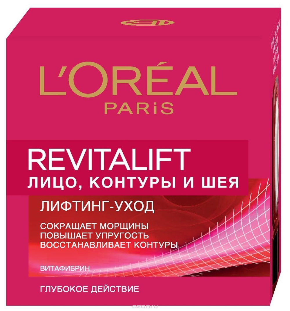 L'Oreal Paris Крем для лица, контуров и шеи Revitalift, против морщин, антивозрастной 50 мл